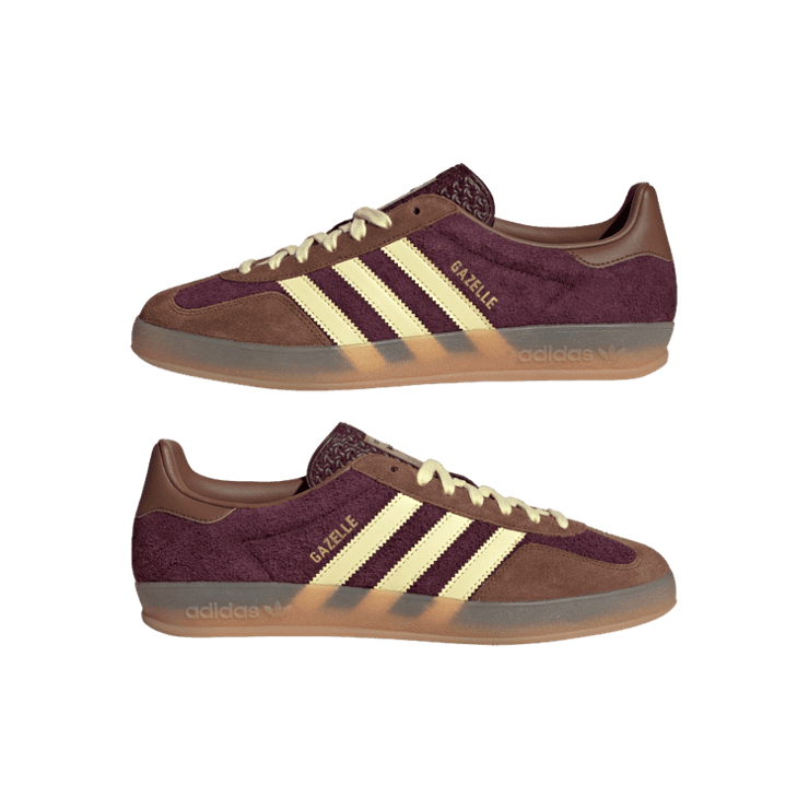adidas Gazelle Indoor Maroon Almost Yellow Angle 5