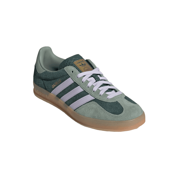 adidas Gazelle Indoor Mineral Green Silver Dawn Angle 2
