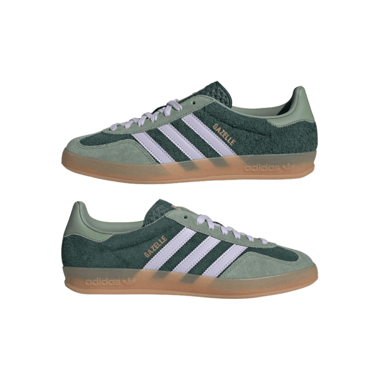 adidas Gazelle Indoor Mineral Green Silver Dawn Angle 5