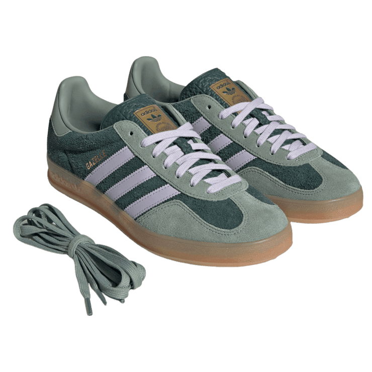 adidas Gazelle Indoor Mineral Green Silver Dawn Angle 6