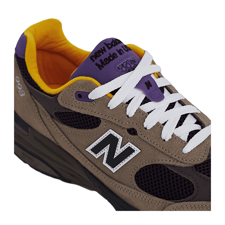 New Balance 993 Made in USA Mushroom Midnight Violet Angle 4