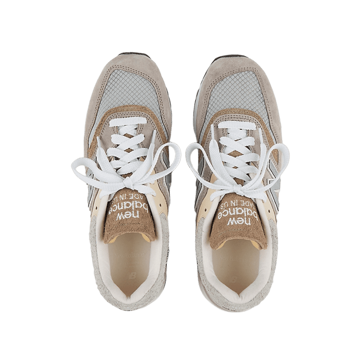 New Balance 997 Made in USA Light Mushroom Mirage Grey Angle 0