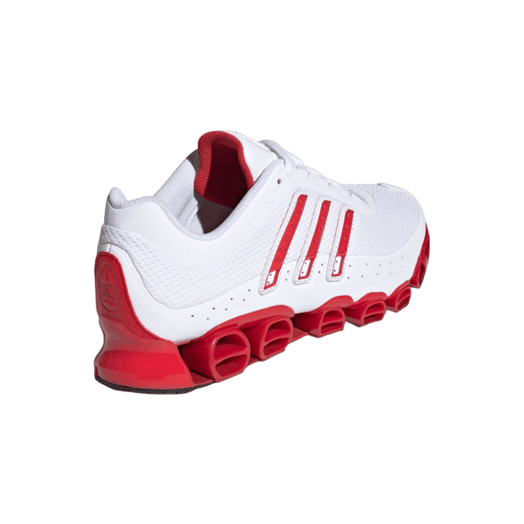 adidas Megaride White Red Angle 3