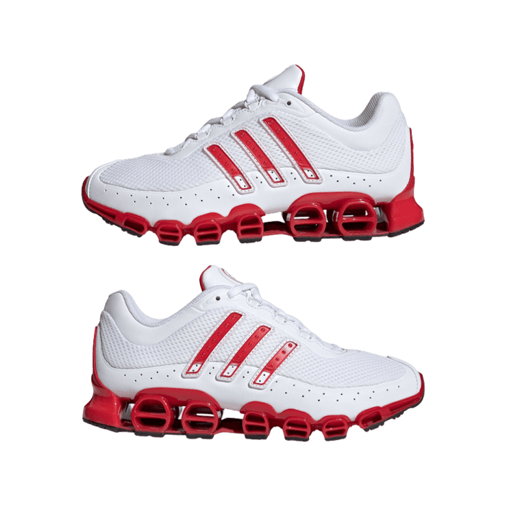 adidas Megaride White Red Angle 5