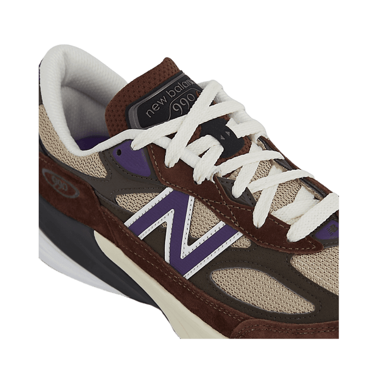 New Balance 990v6 Made in USA Rich Oak Cosmic Grape Angle 4