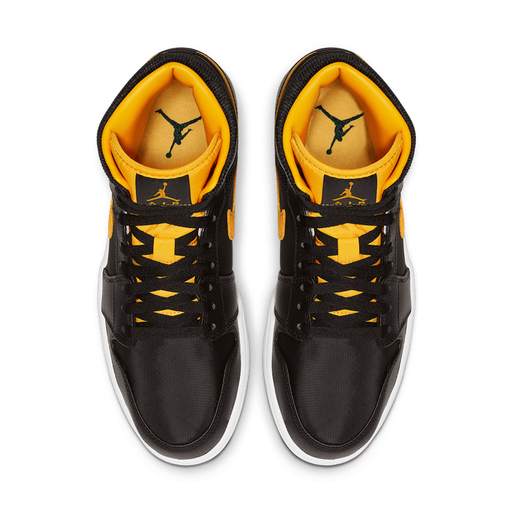 Jordan 1 Mid Black University Gold Angle 1
