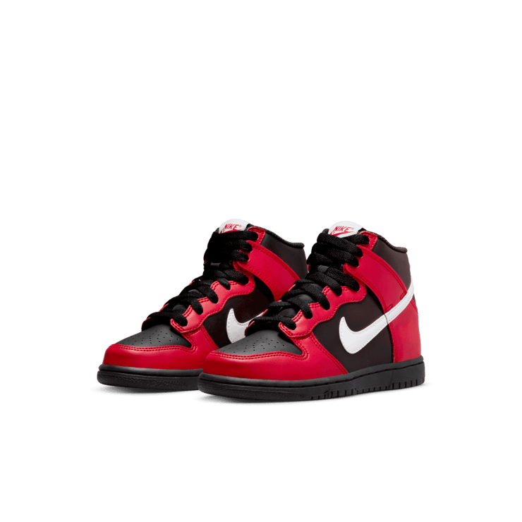 Nike Dunk High 'Black University Red' (PS) Angle 2