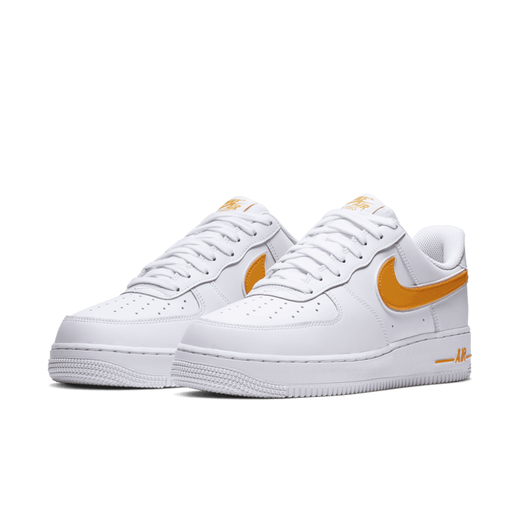 Nike Air Force 1 Low White University Gold Angle 2