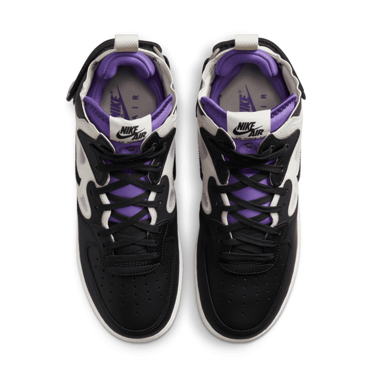 Nike Air Force 1 Mid React Off Noir Action Grape Angle 1