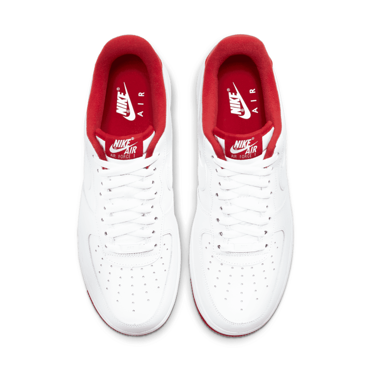 Nike Air Force 1 Low White University Red Angle 1