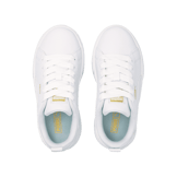 Puma Mayze Leather Little Kid 'White Team Gold' Angle 2