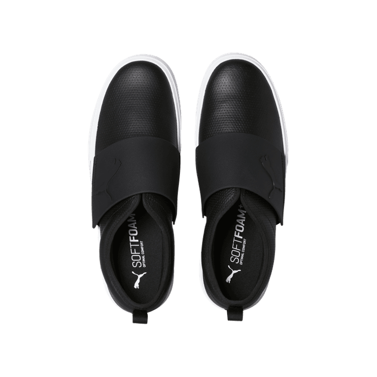 Puma El Rey II Slip On Perf Leather 'Black Chili Powder' Angle 2