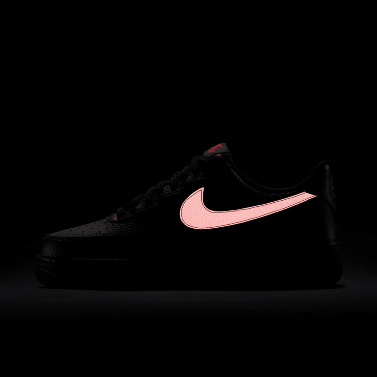 Nike Air Force 1 Low Black University Red Angle 4