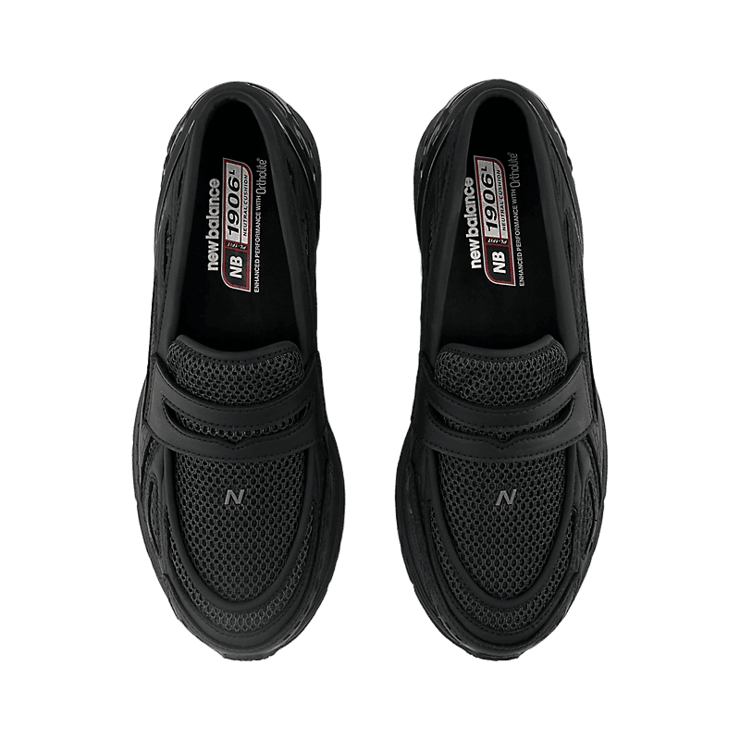New Balance 1906L Loafer Black Mesh Angle 1