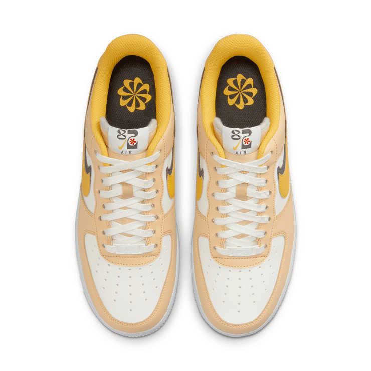 Nike Air Force 1 Low 82 Tan White Yellow Angle 1