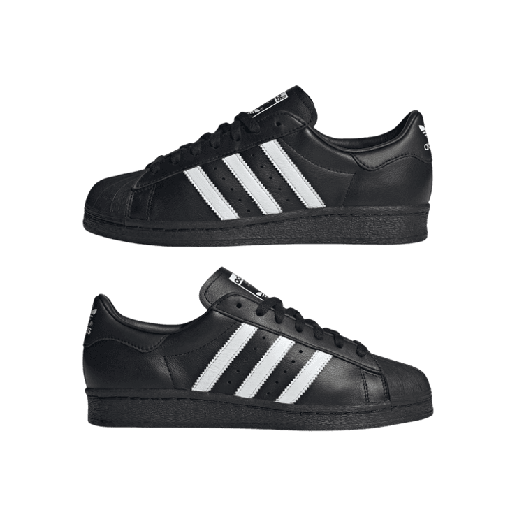 adidas Superstar 82 Core Black Cloud White Angle 5