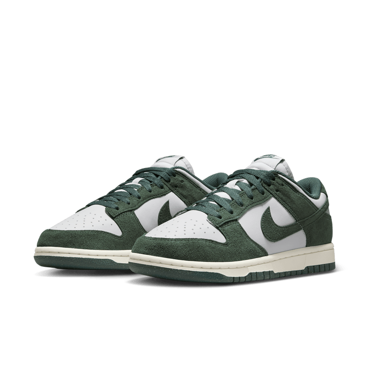 Nike Dunk Low Suede Photon Dust Vintage Green (W) Angle 2