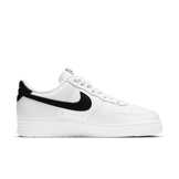 Nike Air Force 1 Low '07 White Black Pebbled Leather Angle 2