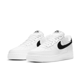 Nike Air Force 1 Low '07 White Black Pebbled Leather Angle 4