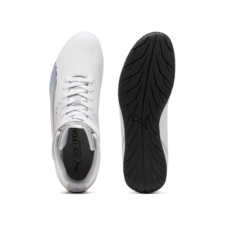 PUMA BMW M Motorsport Neo Cat Mid 2.0 in White/Cool Light Grey Angle 0