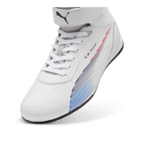PUMA BMW M Motorsport Neo Cat Mid 2.0 in White/Cool Light Grey Angle 2