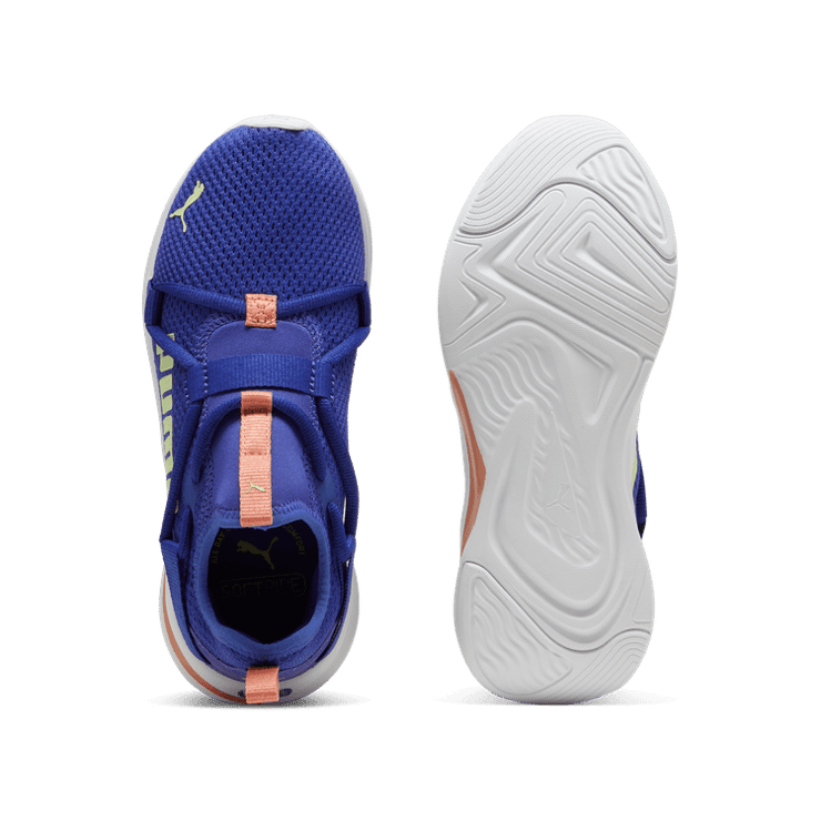 PUMA SoftRide Rift Pop Sneakers Big in Lapis Lazuli/Cool Cucumber (GS) Angle 0