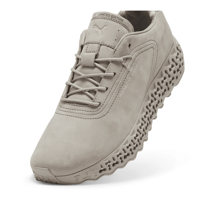 PUMA Porsche Design Xetic III Sneakers in Concrete Grey/Concrete Grey Angle 2