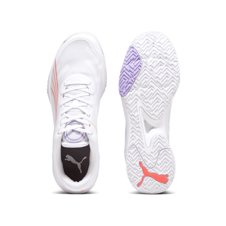 Puma Accelerate Turbo Court 'White Fire Orchid Violet' (W) Angle 0