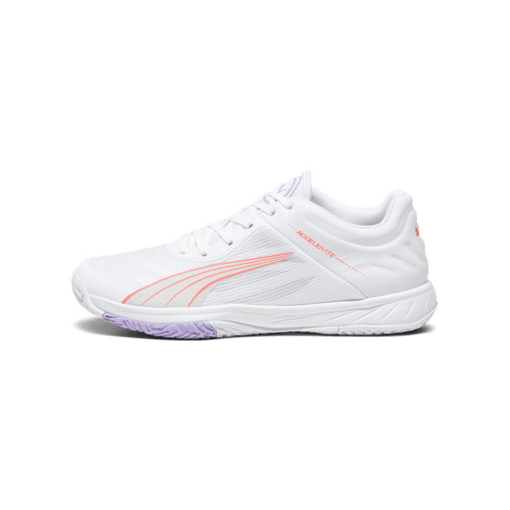 Puma Accelerate Turbo Court 'White Fire Orchid Violet' (W) Angle 1