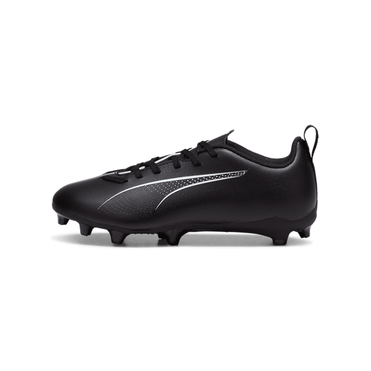 PUMA ULTRA 5 PLAY FG/AG Football Boots Youth in Black/White Angle 1