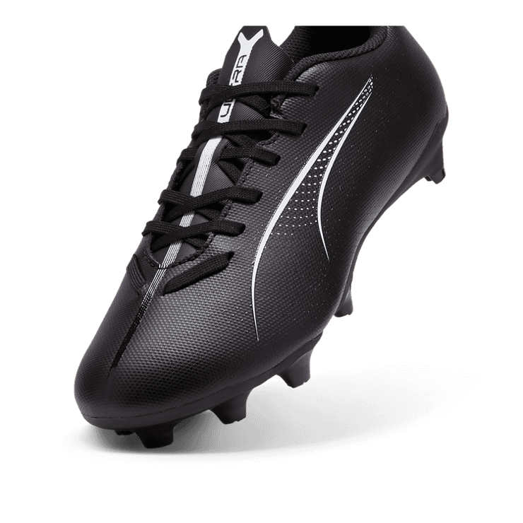 PUMA ULTRA 5 PLAY FG/AG Football Boots Youth in Black/White Angle 2