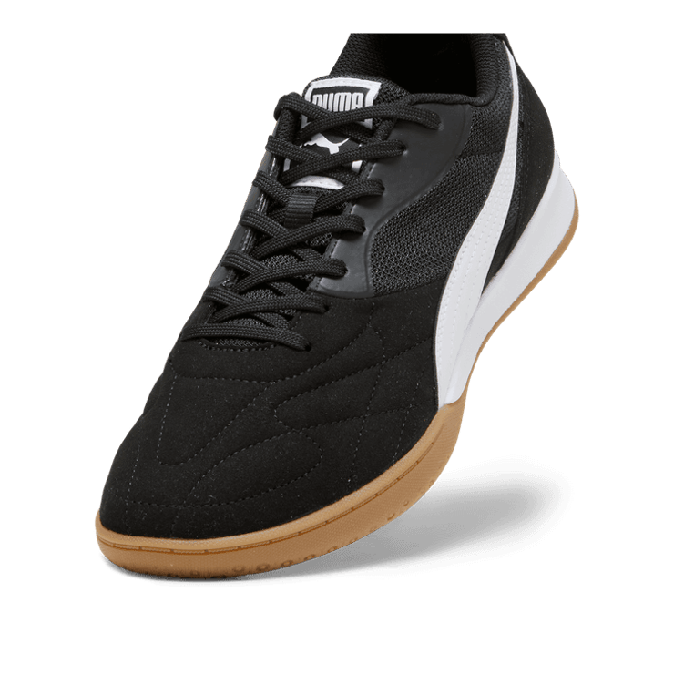 Puma King Top IT 'Black White Gum' Angle 2