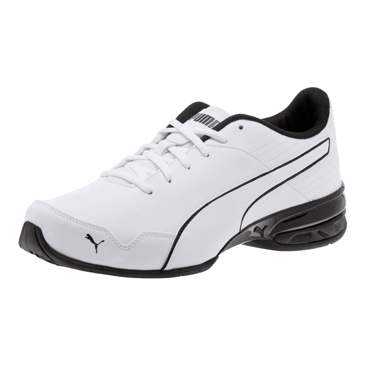 PUMA Super Levitate in White/Black Angle 1