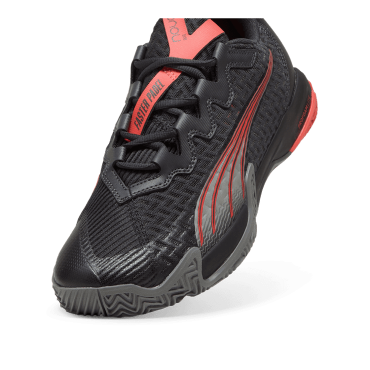Puma Nova Elite 'Dark Grey Active Red' Angle 2