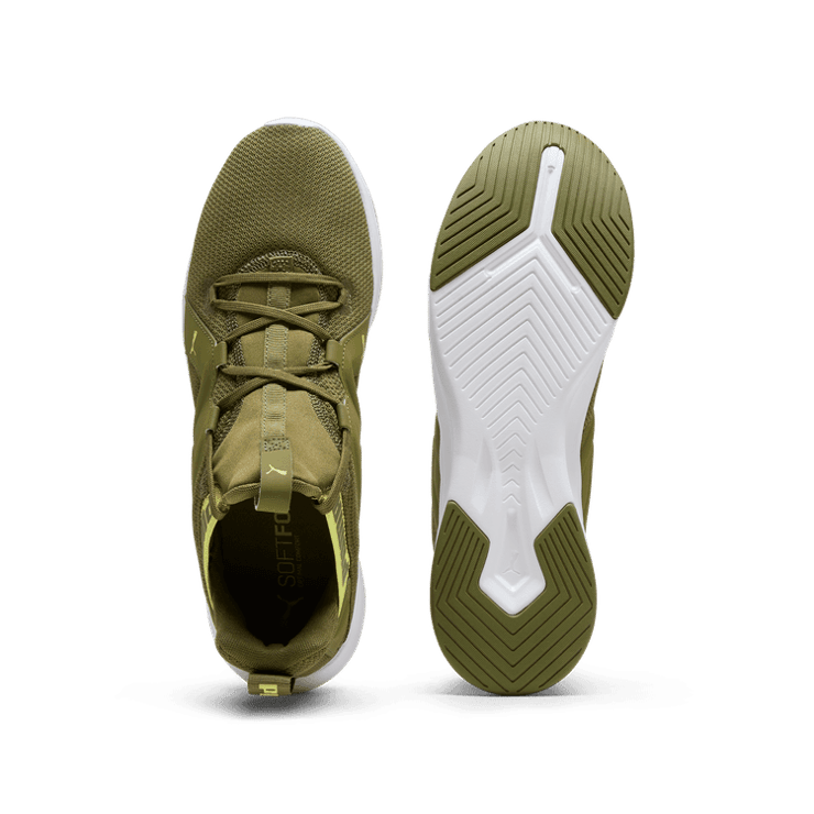 PUMA Contempt Demi Training in Olive Green/Lime Sheen Angle 0