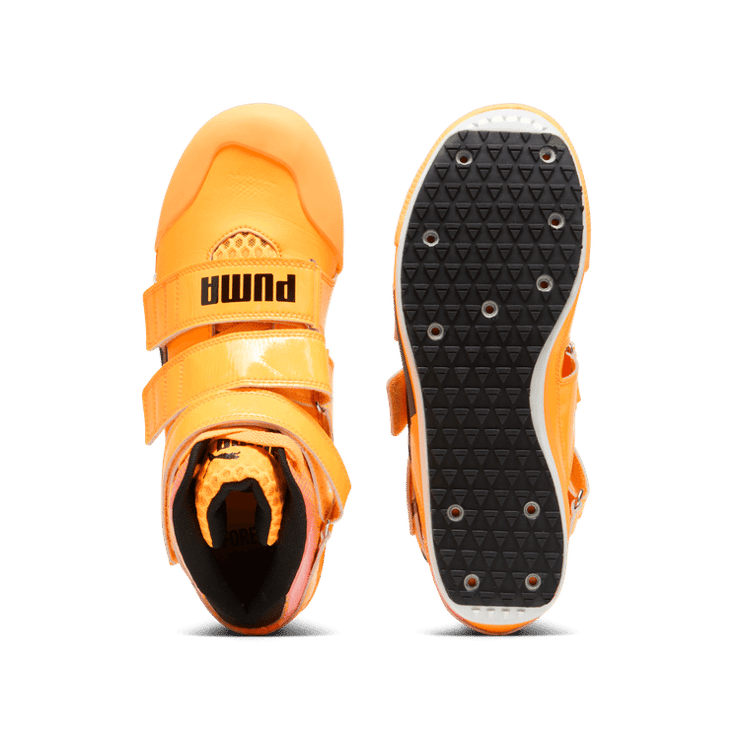 PUMA evoSPEED Javelin Elite 2.0 Track and Field in Sun Stream/Sunset Glow/Black Angle 0