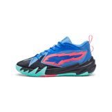 PUMA Scoot Zeros Basketball in Bluemazing/Electric Peppermint Angle 1