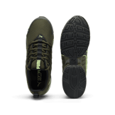 PUMA Voltaic Evo Wide in Dark Olive/Fizzy Apple Angle 0