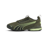 PUMA Voltaic Evo Wide in Dark Olive/Fizzy Apple Angle 1