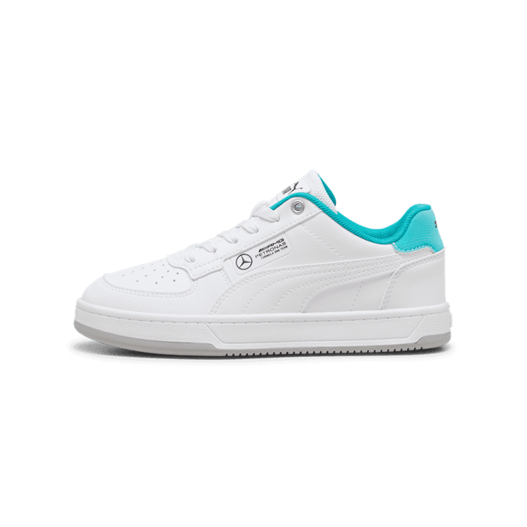 PUMA Mercedes-AMG Petronas F1® Caven 2.0 Sneakers in White/Sheen Green (GS) Angle 1