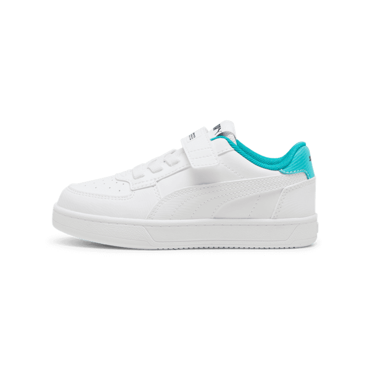 PUMA Mercedes-AMG Petronas F1® Caven 2.0 AC+ Sneakers in White/Sheen Green (PS) Angle 1