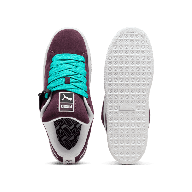 PUMA Mercedes-AMG Petronas F1® Suede XL Sneakers in Midnight Plum/White Angle 0