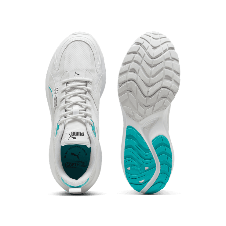 PUMA Mercedes-AMG Petronas F1® Hypnotic Sneakers in White/Feather Grey Angle 0
