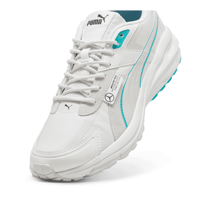 PUMA Mercedes-AMG Petronas F1® Hypnotic Sneakers in White/Feather Grey Angle 2