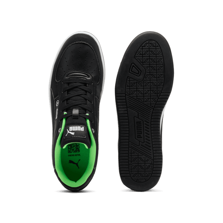 PUMA Mercedes-AMG Petronas F1® Caven 2.0 Sneakers in Black/Fizzy Green Angle 0