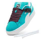 PUMA Mercedes-AMG Petronas F1Â® Suede XL Sneakers in Sheen Green/White Angle 2