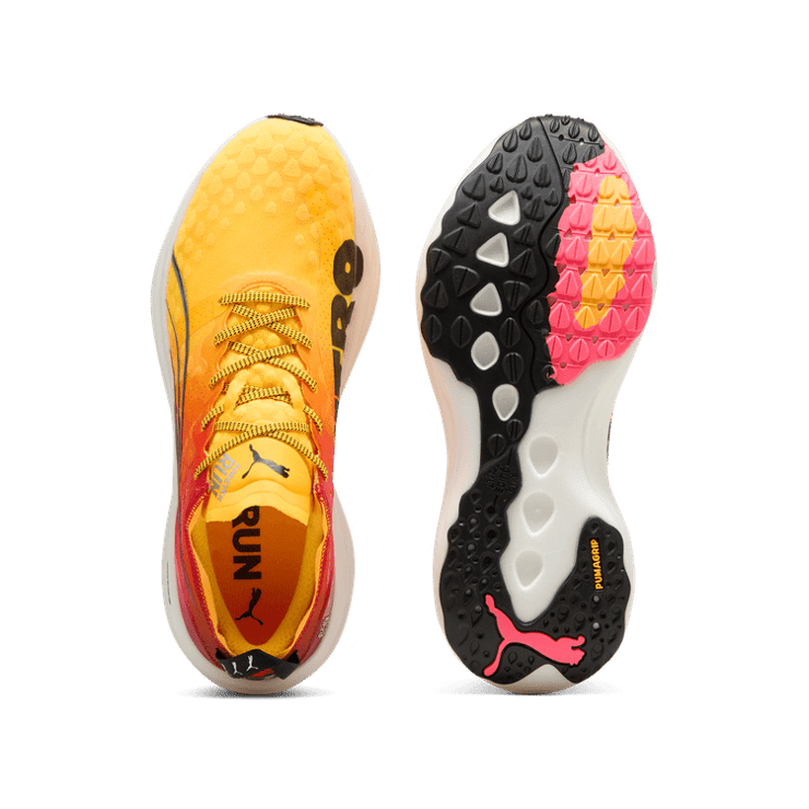 PUMA ForeverRun NITRO⢠FADE in Sun Stream/Sunset Glow/White Angle 0