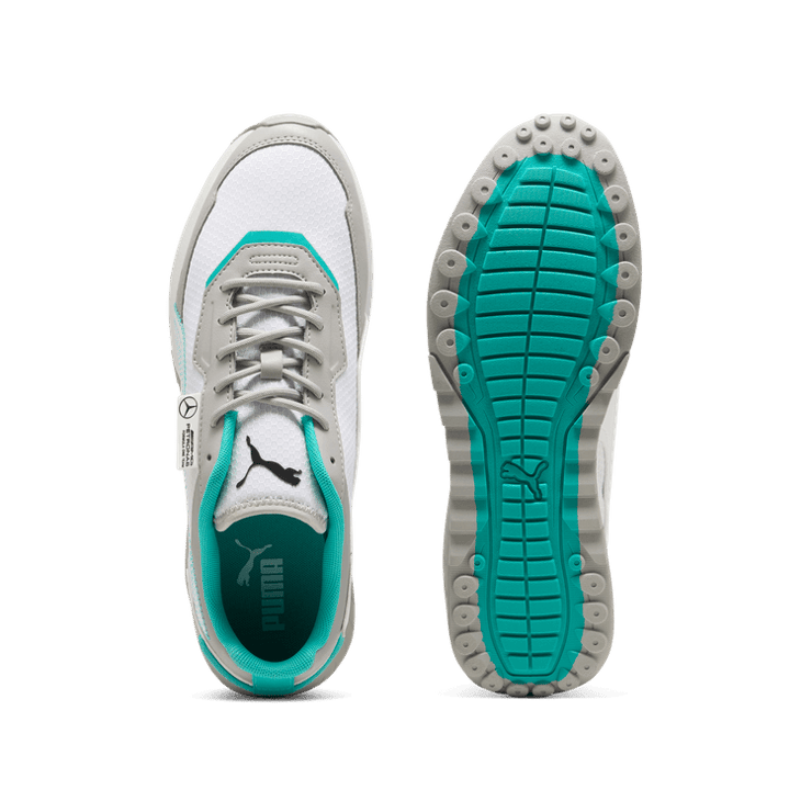 PUMA Mercedes-AMG Petronas F1® Speedfusion OG Sneakers in White/Team Silver Angle 0