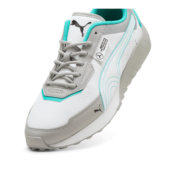 PUMA Mercedes-AMG Petronas F1® Speedfusion OG Sneakers in White/Team Silver Angle 2