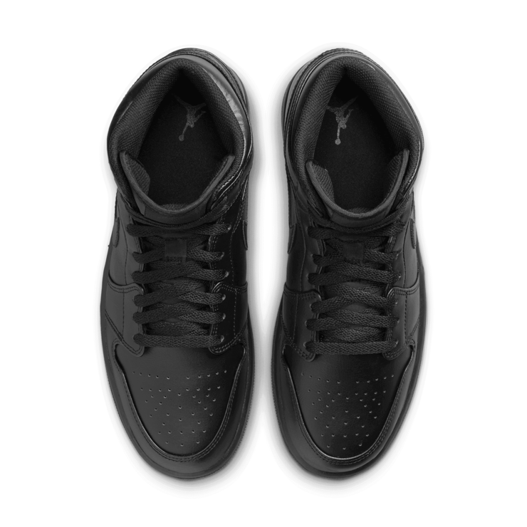 Air Jordan 1 Mid Triple Black (2022) Angle 2